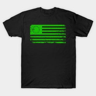 Green USA 1776 Flag T-Shirt